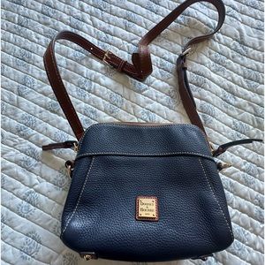 Dooney & Bourke navy blue crossbody bag- used once!